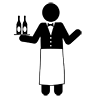 Sommelier ｜ Waiter ｜ Wine Specialty ｜ Professional Sommelier --Business ｜ Clip Art ｜ Free Material