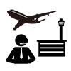 Air Traffic Controller ｜ Air Traffic Control Business ｜ Aircraft ｜ Control Instructions --Business ｜ Clip Art ｜ Free Material