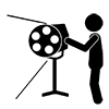 Lighting staff ｜ Stage ｜ Theater ｜ Business ｜ Clip art ｜ Free material