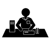 PC Assembly / Adjustment --Business ｜ Clip Art ｜ Free Material