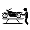 Motorcycle Mechanic ｜ Motorcycle-Business ｜ Clip Art ｜ Free Material