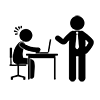 Pointed out by the boss --Business | Clip art | Free material