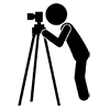 Photographer ｜ Shooting ｜ Tripod ｜ Lens-Business ｜ Clip Art ｜ Free Material