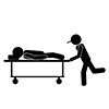 Paramedic ｜ Rescue squad ｜ Lifesaving ｜ Injured person ――Business ｜ Clip art ｜ Free material