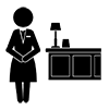 Front Clark ｜ Accommodation ｜ Hotel ｜ Lobby --Business ｜ Clip Art ｜ Free Material