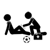 Sports Trainer ｜ Support ｜ Treatment ｜ First Aid --Business ｜ Clip Art ｜ Free Material