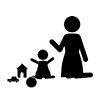 Babysitter ｜ Baby ｜ Toys ｜ Kids-Business ｜ Clip Art ｜ Free Material