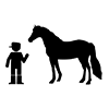 Trainer ｜ Horse ｜ Horse Racing ｜ Jockey --Business ｜ Clip Art ｜ Free Material