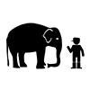 Zoo breeding staff ｜ Animals ｜ Elephants ｜ Keepers --Business ｜ Clip art ｜ Free materials