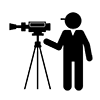 Video cameraman ｜ TV station ｜ Movie ｜ Drama ――Business ｜ Clip art ｜ Free material