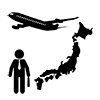 Overseas transfer --Business | Clip art | Free material