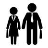 Male and female salesman --Business | Clip art | Free material