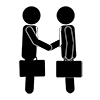 Business negotiations are closed-Business | Clip art | Free material