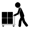 Carrying Luggage-Business | Clip Art | Free Material