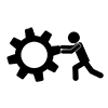 Turn gears-Business | Clip art | Free material