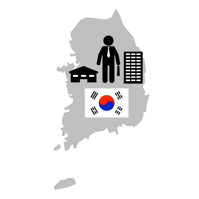Korea Branch-Illustration / Clip Art / Free / Photo / Icon / Black and White / Simple
