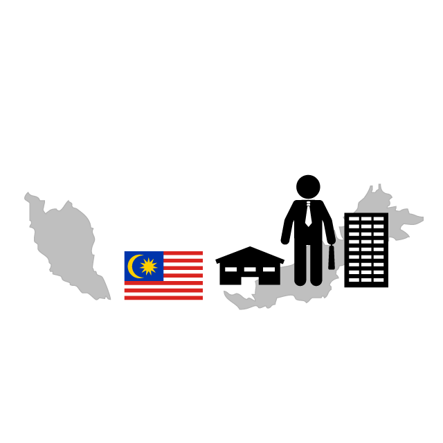 Malaysian Flag-Illustration / Clip Art / Free / Photo / Icon / Black and White / Simple