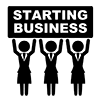 Woman starting a company-Business | Clip art | Free material