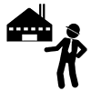 Factory ｜ Work ｜ Production --Business ｜ Clip Art ｜ Free Material