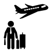 Airplane ｜ Airport ｜ Work-Business ｜ Clip Art ｜ Free Material