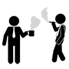 Rest area ｜ Tobacco ｜ Colleagues --Business ｜ Clip art ｜ Free material