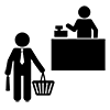 Shopping ｜ Salaryman ――Business ｜ Clip art ｜ Free material