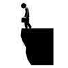Cliff | Jumping Suicide-Business | Clip Art | Free Material